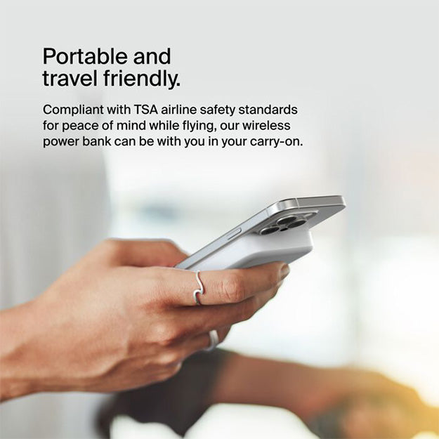 Belkin BoostCharge Pro 8 000mAh Magnetic Power Bank With Qi2 15W - White