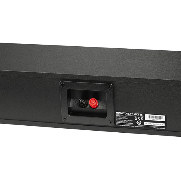 Polka Monitor XT35 High-Resolution Slim Center Channel Speaker - Black