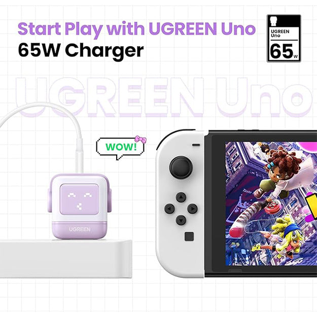 UGreen 3 Port 65W GaN USB-C Nexrode Wall Charger