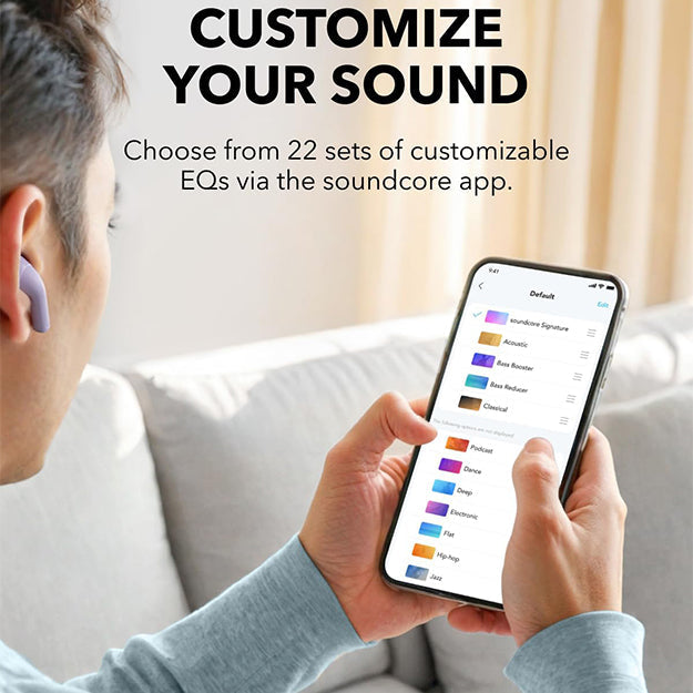 Anker Zolo 10 000mAh 22.5W Power Bank & Anker Soundcore K20i Bluetooth Wireless Semi In-Ear Earbuds Bundle - Black