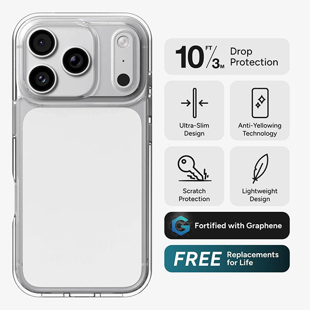 Zagg Crystal Palace Lite Case For Apple iPhone 18 PRO MAX / 17 PRO MAX - Clear
