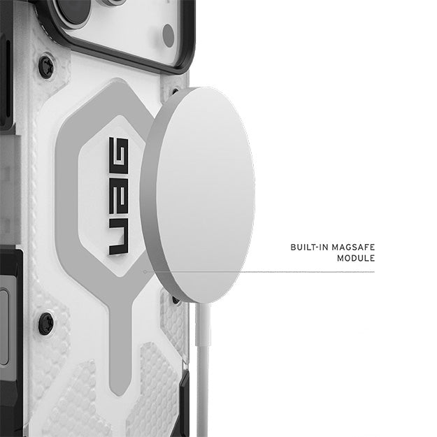 UAG Pathfinder Clear Magnetic For Apple iPhone 18 PRO / 17 PRO - Ice/Silver