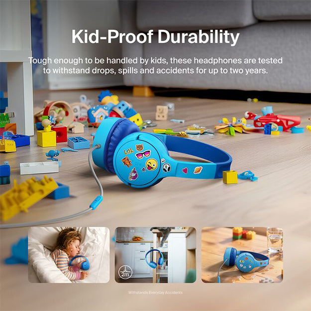 Belkin SoundForm 3.5mm Mini Wired On-Ear USB-C Headphones For Kids