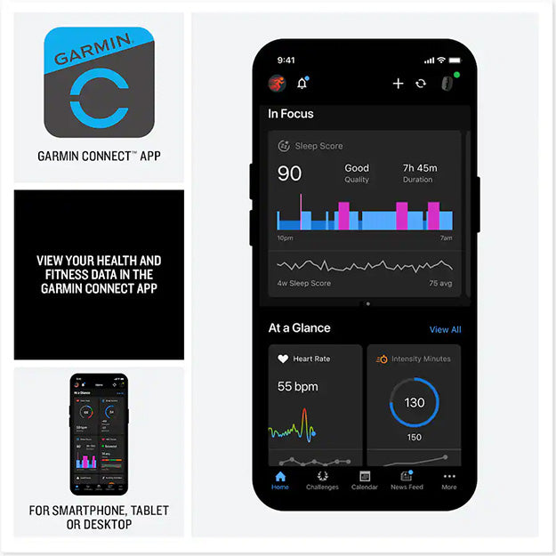 Garmin CIRQA Health And Fitness Smart Band Tracker S/M