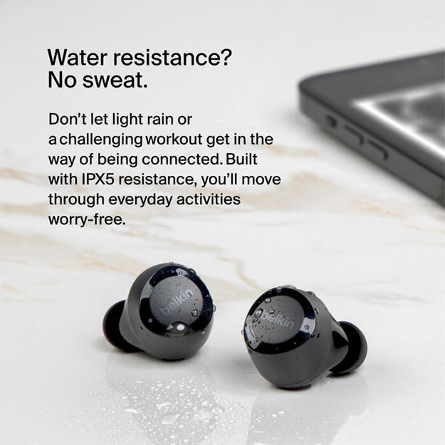 Belkin SoundForm Bolt Wireless In-Ear Earbuds - Black