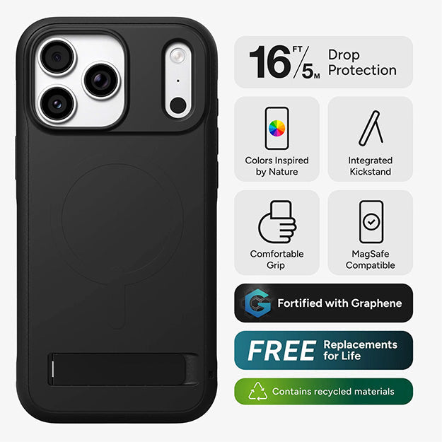 Zagg Sedona MagSafe Case With KickStand For Apple iPhone 18 PRO / 17 PRO