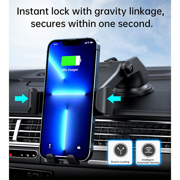 Choetech Gravity Wireless Car Charger T203-F 15W - Black