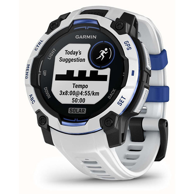 Garmin Instinct 3 Supernova 45mm Solar Rugged GPS Watch (Limited Edition) - Whitestone With Whitestone Band
