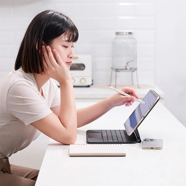 Adam Elements Matrix 12 iPad Magic Keyboard For iPad Air 13" M2 , Pro 12.9" (3rd - 6th Gen) - Black