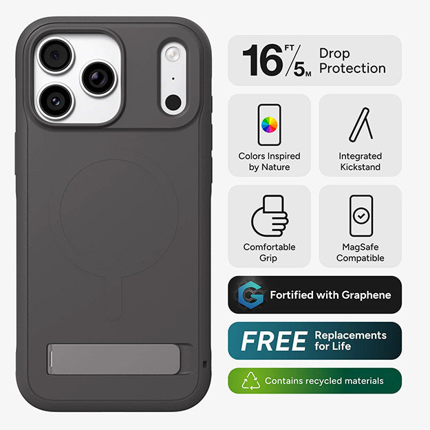 Zagg Sedona MagSafe Case With KickStand For Apple iPhone 18 PRO / 17 PRO