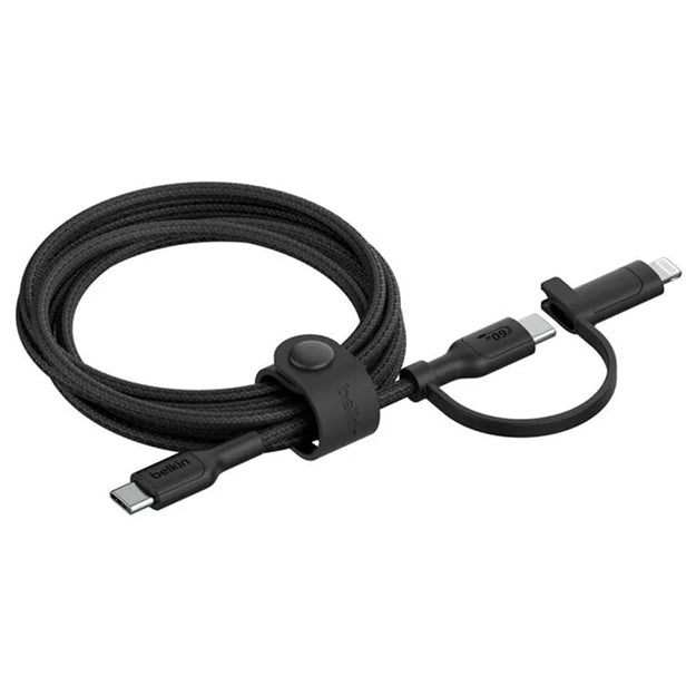 Belkin BoostCharge Pro 2-in-1 Type-C With Lightning Connector USB 1.5m Cable