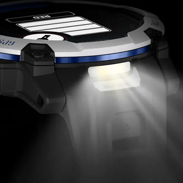 Garmin Instinct 3 Supernova 50mm Solar Rugged GPS Watch (Limited Edition) - Whitestone With Black Band