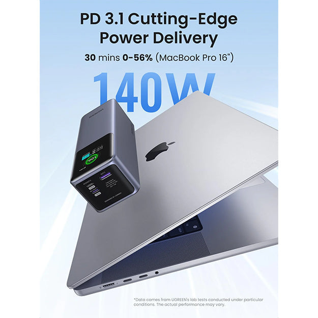 UGreen 25 000mAh 200W Nexode Power Bank With Smart Digital Display - Space Grey