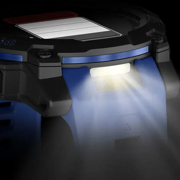 Garmin Instinct 3 Supernova 45mm AMOLED Rugged GPS Watch (Limited Edition) - Black With Bolt Blue Band