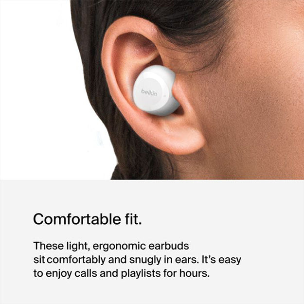 Belkin SoundForm Bolt True Wireless In-Ear Earbuds - White