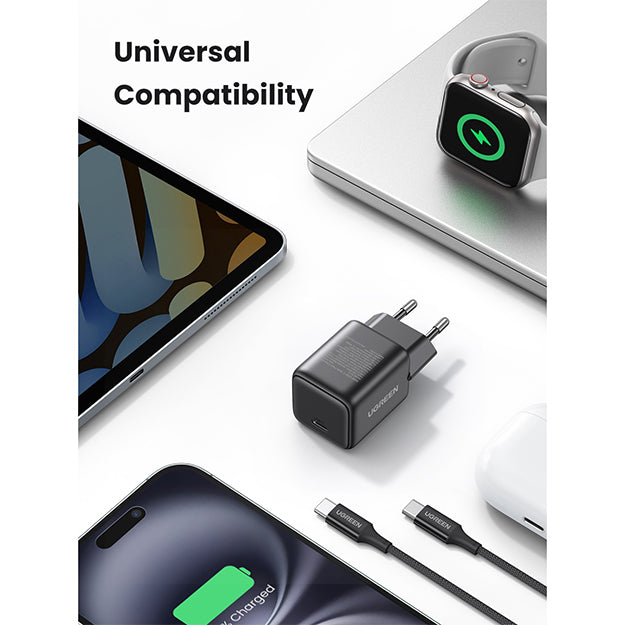 UGreen 1 Port PD Wall Charger With Cable 30W – Black