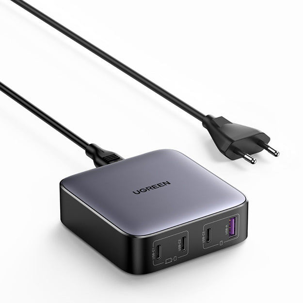 Ugreen Nexode 4Port GaN 100W Desktop Charger With Cable - Grey