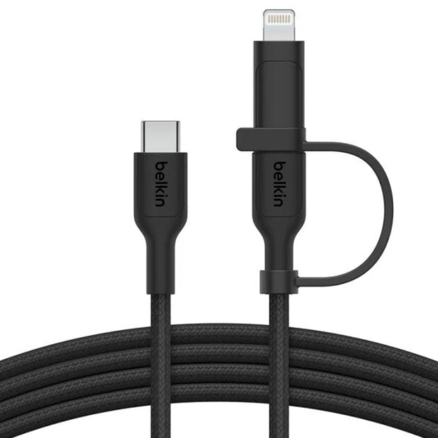 Belkin BoostCharge Pro 2-in-1 Type-C With Lightning Connector USB 1.5m Cable
