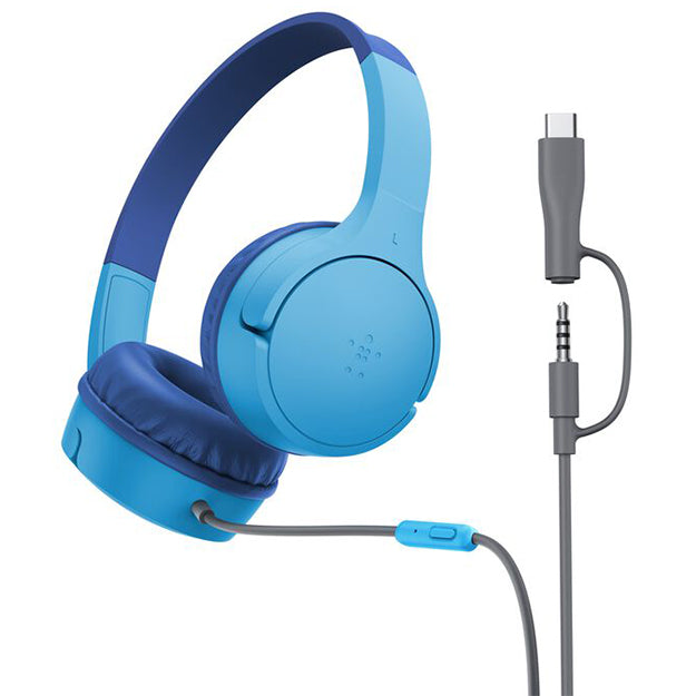Belkin SoundForm 3.5mm Mini Wired On-Ear USB-C Headphones For Kids