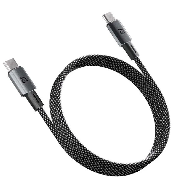Adam Elements CASA MP100 USB-C To USB-C 240W Magnetic Charging Cable 100cm - Black