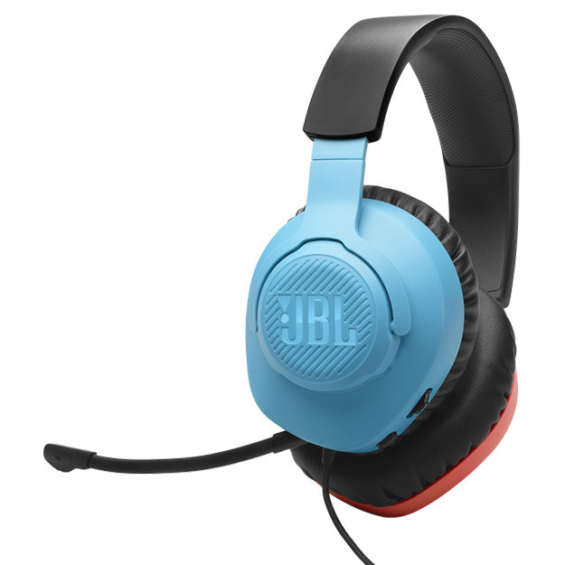JBL Quantum 100N Wired Over-Ear Gaming Headset With Detachable Mic - Red/Blue