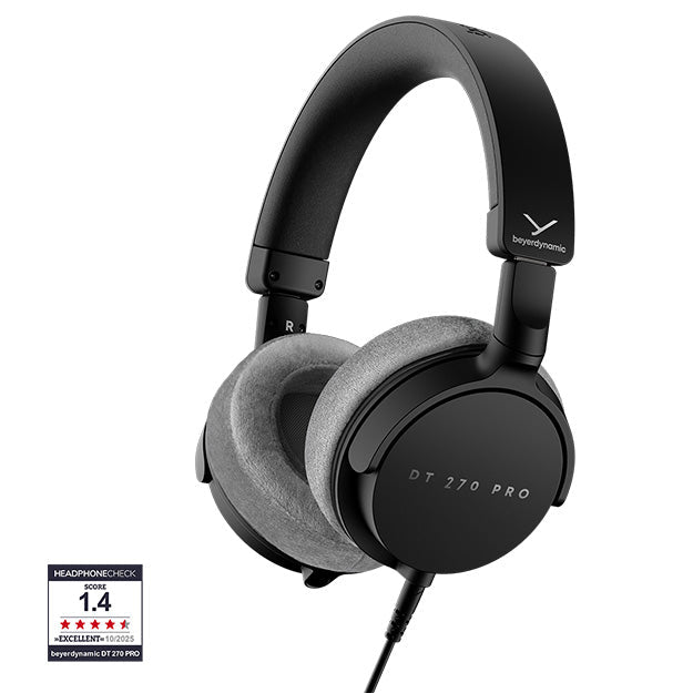 Beyerdynamic DT 270 PRO Compact Studio Over-Ear Wired Headphone - Black