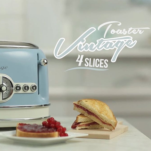 Ariete 156 Vintage 4 Slice Electric Toaster