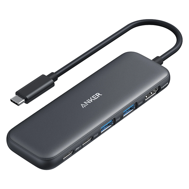Anker 332 USB-C Hub (5-in-1) - Black