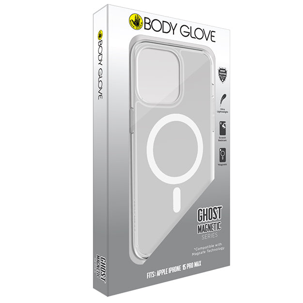 Body Glove Ghost Magnetic Case For iPhone 15 Pro Max - Clear