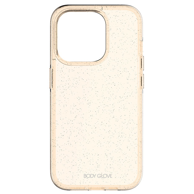 Body Glove Glitter2 Case For iPhone 15 Pro - Clear Rose Gold