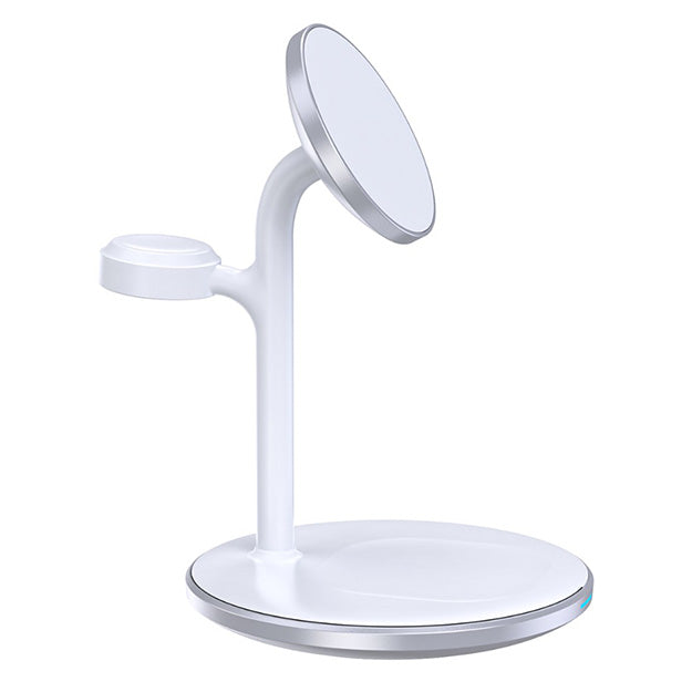 Choetech Fast Wireless 3 In 1 Magnetic Charging Stand T585-F 15W – White