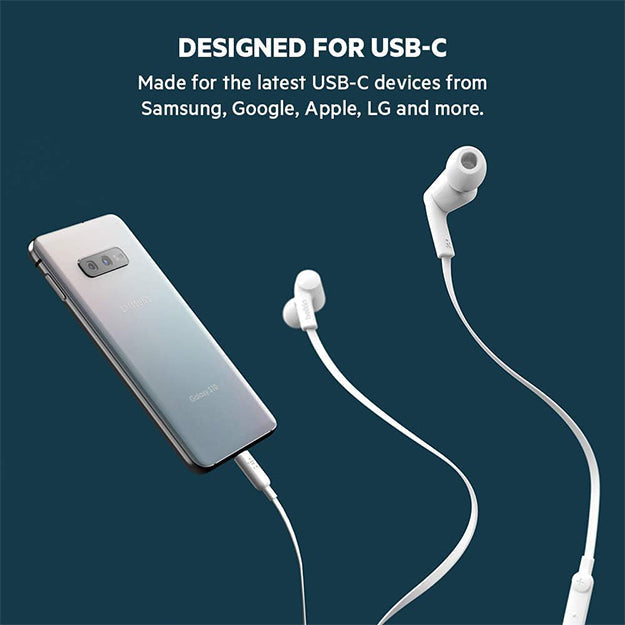 Belkin SoundForm Headphones Wired In-Ear Earphones With USB-C Connector