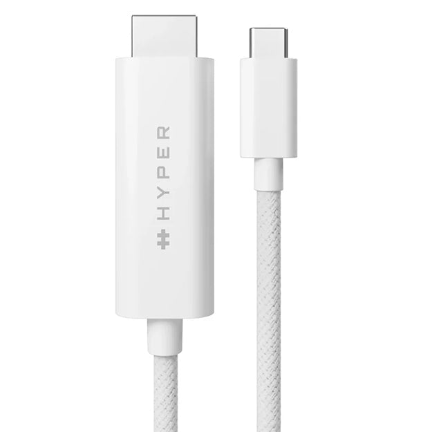 HyperDrive USB-C to HDMI 4K60Hz Cable (8ft/2.5m) - White
