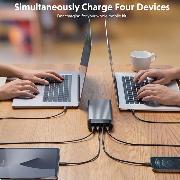 HyperJuice 245W USB-C 100Wh Battery Pack - Black & Silver