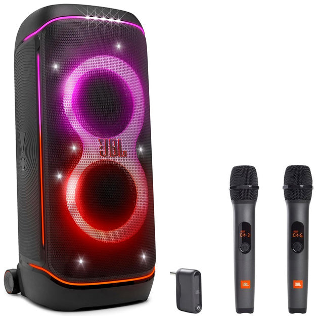 JBL PartyBox 720 Bluetooth Party Speaker With 2 JBL Wireless Microphones - Black