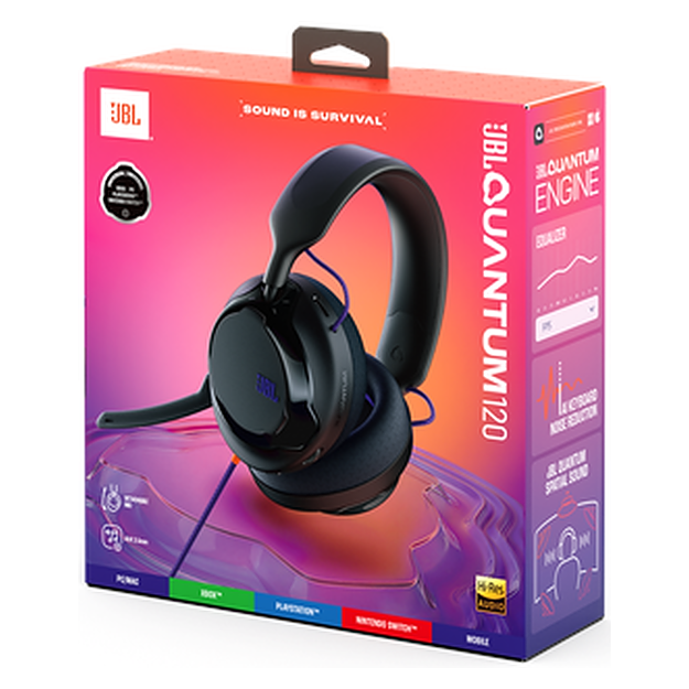 JBL Quantum 120 Wired Over-Ear Multiplatform Gaming Headset