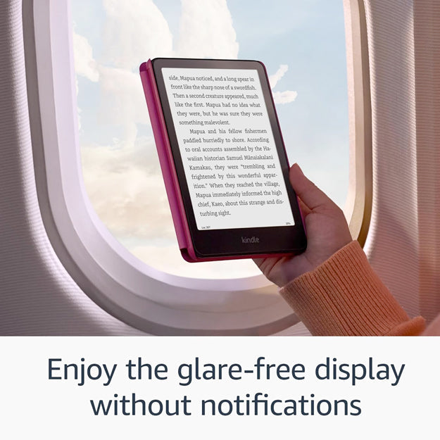 Amazon Kindle Paperwhite 7" Wi-Fi 16GB With S/O (12th Gen 2024) - Raspberry With Cover