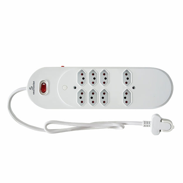 SmartSocket 8 Way Power Board - White