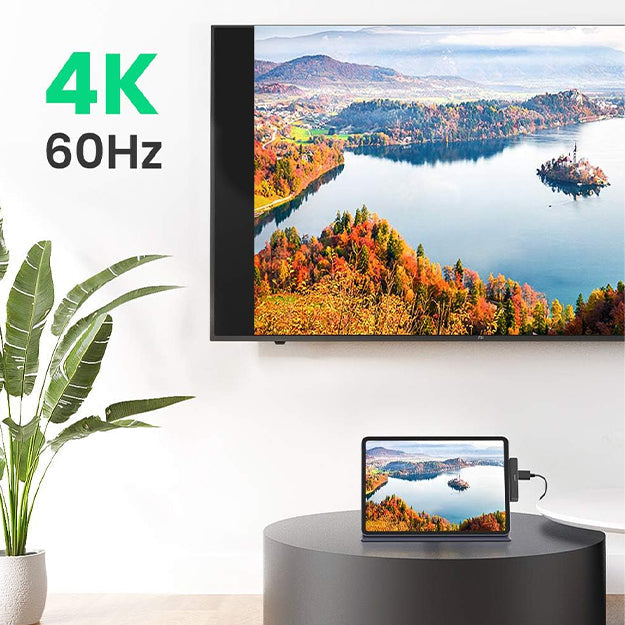 UGreen 5 In 1 Multifuntion USB-C Hub For MacBook/iPad - Grey