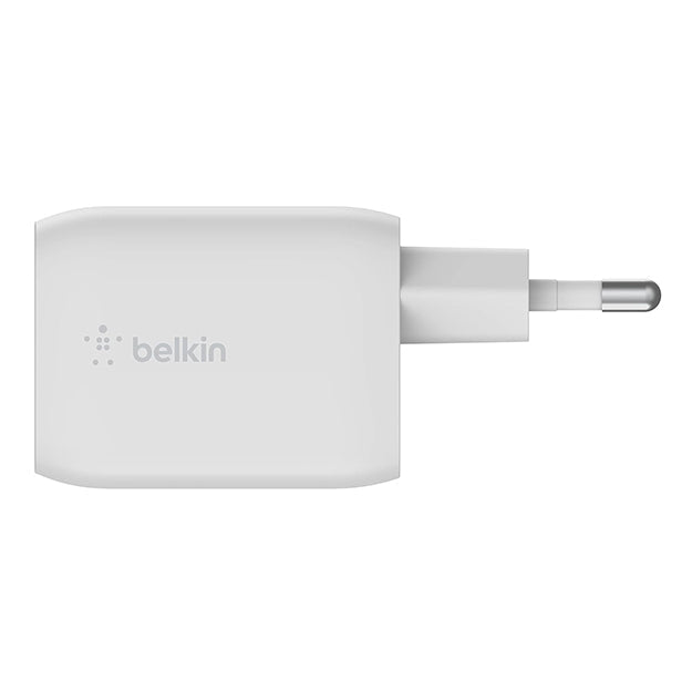 Belkin BoostCharge Pro 65W Dual Port USB-C PD GaN PPS Wall Charger - White