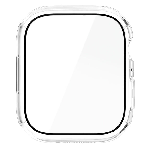 SwitchEasy Nude Tempered Glass Hybrid Case For Apple Watch 7/8 - Clear