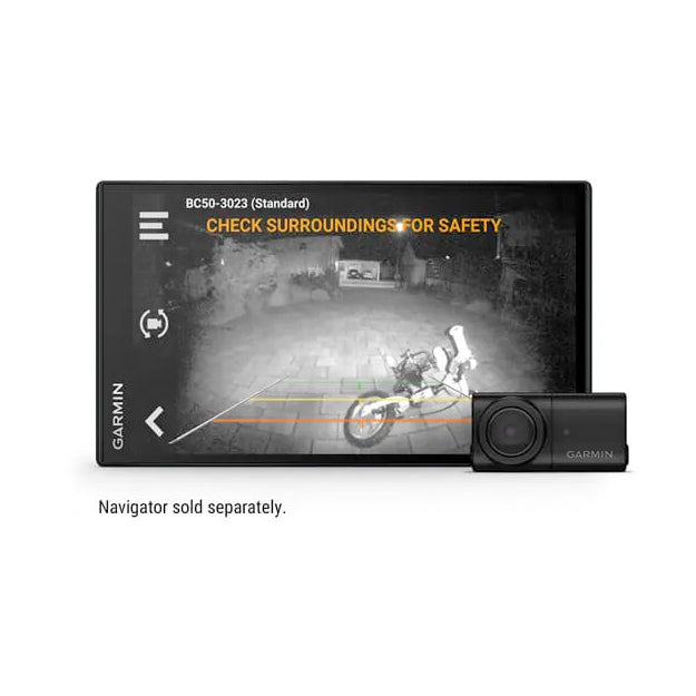 Garmin BC 50 Wireless Backup Camera With Night Vision & License Plate Mount (Installation Required) - Black