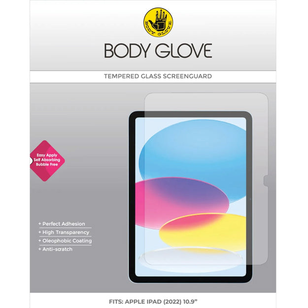Body Glove Tempered Glass Screen Protector For iPad Range - Clear