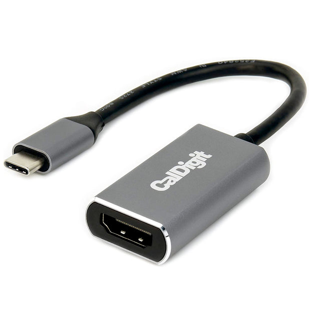 CalDigit USB-C to HDMI 2.0 4K HDR Adapter - Black