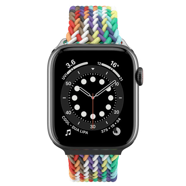 SwitchEasy Candy Braided Nylon Loop Strap For Apple Watch - Rainbow
