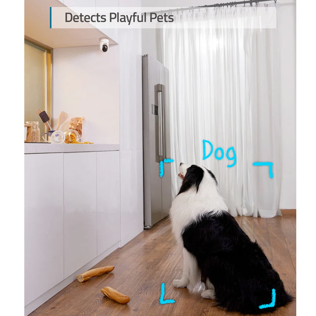 Eufy Indoor Security Camera 2K Pan & Tilt (Human & Pet AI) - White