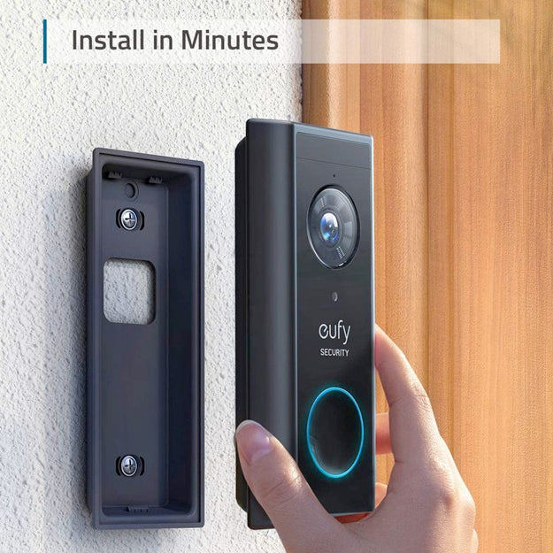Eufy Video Doorbell 2K (Battery-Powered) With Homebase - Black