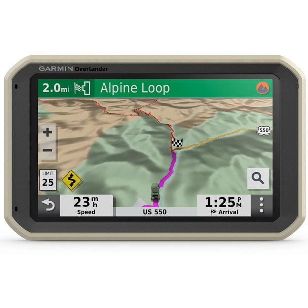 Garmin Overlander On & Off Road GPS - Brown