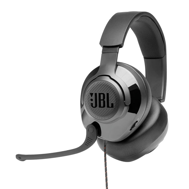 JBL Quantum 200 Wired Over-Ear Gaming Headset With Flip-up Mic - Black