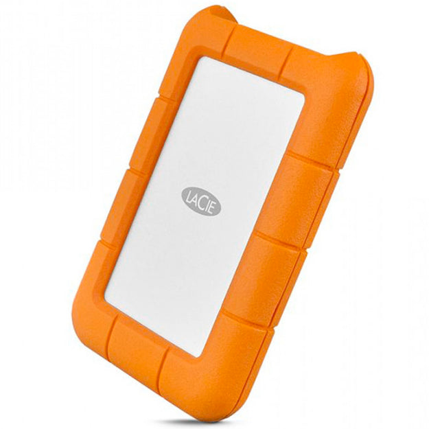 LaCie Rugged USB-C Portable Hard Drive - Orange